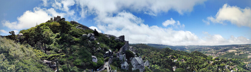 Naklejka premium Castle of the Moors, Sintra, Portugal