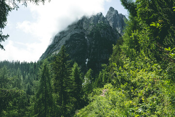 ago di Sorapiss is a lake in the mountain range Sorapiss in the Dolomites, province of Belluno, c....