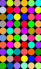 Colorful Polka Dot Collage