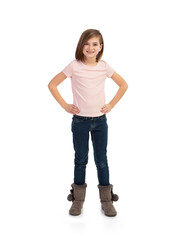 Obraz premium Kids: Cute Young Girl Smiling At Camera