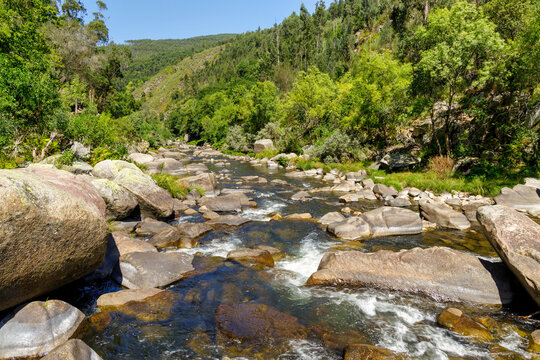 Paiva river and walkways in Arouca Geopark
