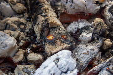 coals burning