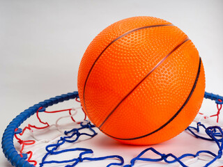 Picture of an orange basket ball