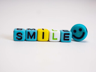 Smile letters with a smile icon