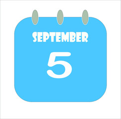 calendar - September days icon illustration isolated vector sign symbol