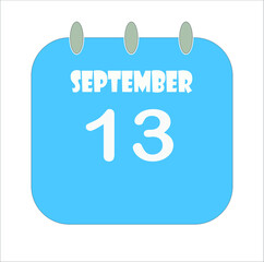 calendar - September days icon illustration isolated vector sign symbol