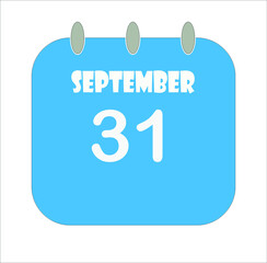 calendar - September days icon illustration isolated vector sign symbol