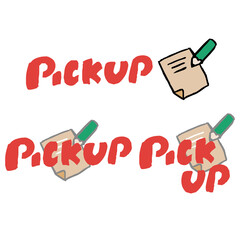 メモ書きイラスト付きのPICKUPのバナーイラスト