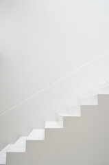 Minimal White Staircase | Architecture Photography