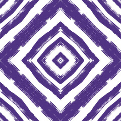 Fototapeta na wymiar Striped hand drawn pattern. Purple symmetrical