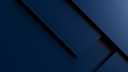 Overlapping dark blue paper planes layer. Abstract background. 3D high quality rendering. 3D illustration. 3D CG.