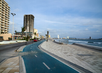 City of Mazatlán Mexico Boardwalk Beach View 