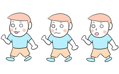 歩いている少年