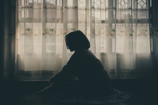 sad woman.