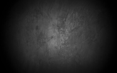 Old wall texture cement dark black gray  background abstract grey color design are light with white gradient background.
