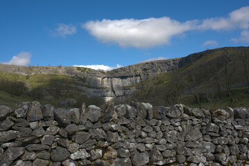 landscape with natural cliff