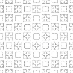 Vector pattern with symmetrical elements . Modern stylish abstract texture. Repeating geometric tiles from striped elements.
