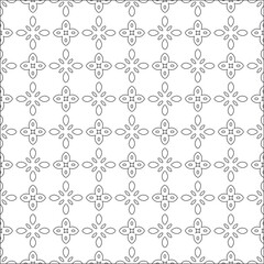 Vector pattern with symmetrical elements . Modern stylish abstract texture. Repeating geometric tiles from striped elements.