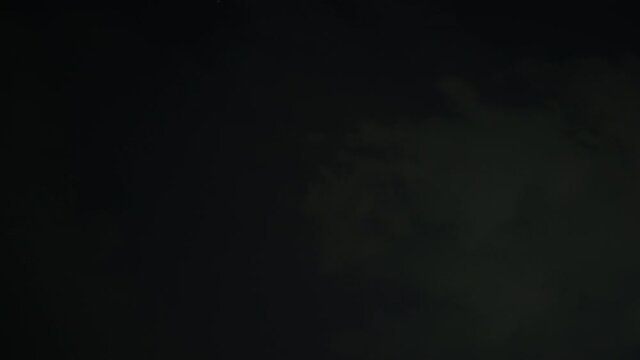 Lightning thunderstorm flash over the night sky, Lighting during storm at night phenomenal thunder, 4k resolution.