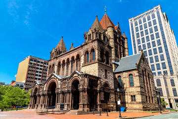 Fototapeta na wymiar Trinity Church in Boston