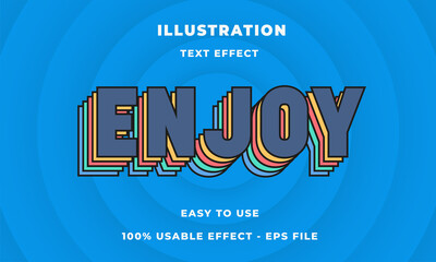 enjoy text effect