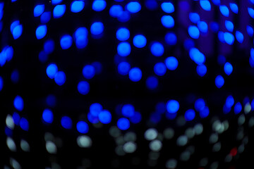 Blurred lights  bokeh at night.