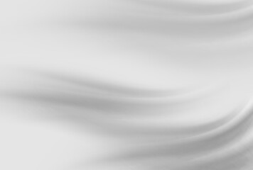 white cloth background abstract with soft waves