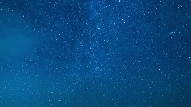 Perseid Meteor Shower North Sky Cassiopeia Constellations Andromeda and Milky Way Galaxy