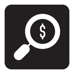search money glyph icon