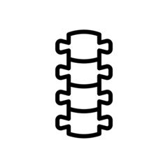 spine icon designed in a line style
