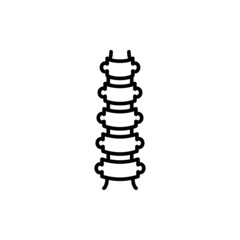 spine icon designed in a line style