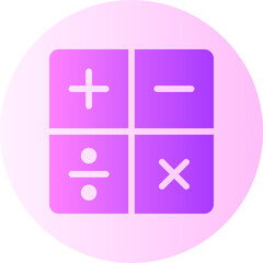 Obraz premium calculate gradient icon