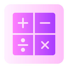 Fototapeta premium calculate gradient icon