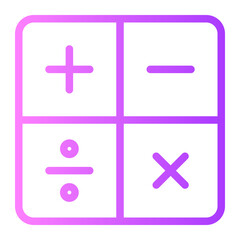Obraz premium calculate gradient icon