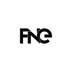 fne initial letter monogram logo design