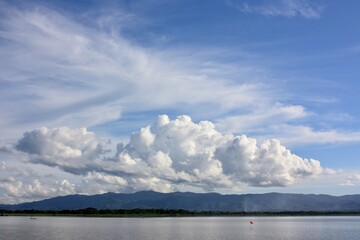 lake and clouds
