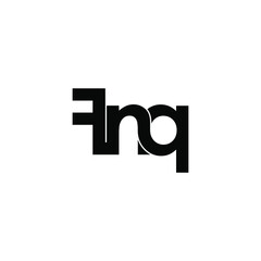 fnq initial letter monogram logo design