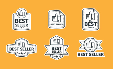 Set of Stickers for marketplace, Best Seller