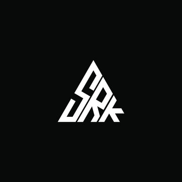 SRK letter logo creative design. SRK unique design

