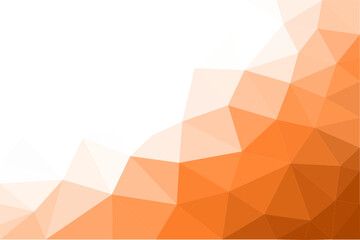 Orange polygonal mosaic background, for cover design background illustration and creative design templates