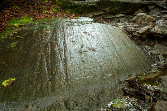 Glacial striations in granite bedrock on Mt. Kearsarge, New Hampshire