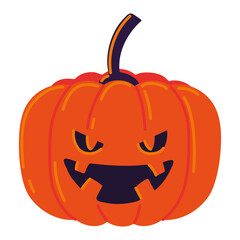 scary pumpkin icon