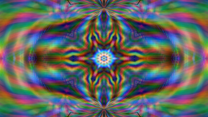 Abstract rainbow background in the shape of a star