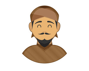 character design for the mascot logo with a Javanese theme and Javanese culture