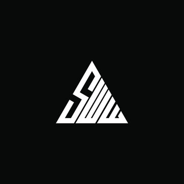 SWW letter logo creative design. SWW unique design
