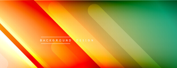 Dynamic lines abstract background. 3D shadow effects and fluid gradients. Modern overlapping forms