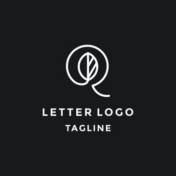Letter Q Leaf logo vector design template