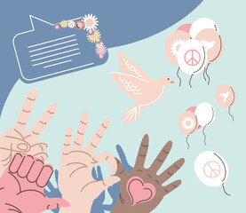 peace and pacifism card