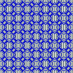 Fototapeta premium metal pattern on a blue background. pattern for fabric, wallpaper, packaging.Decorative print.