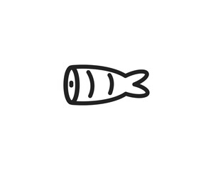 Meals beverage icon line style vector illustration